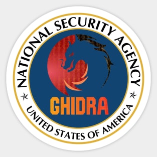 Cyber Security - NSA - Ghidra - Reverse Engineering tool - Emblem Sticker